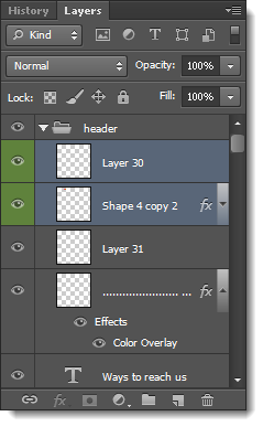 Selected Layers