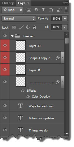 Selected Layers