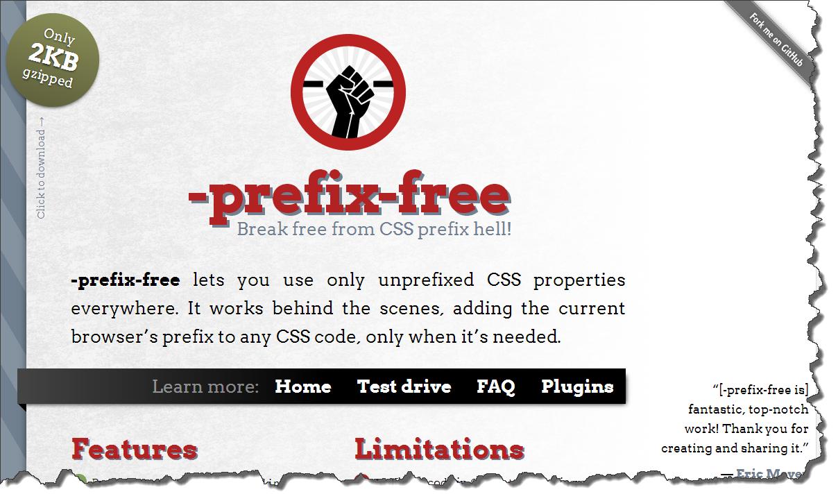 JavaScript библиотека Prefix Free