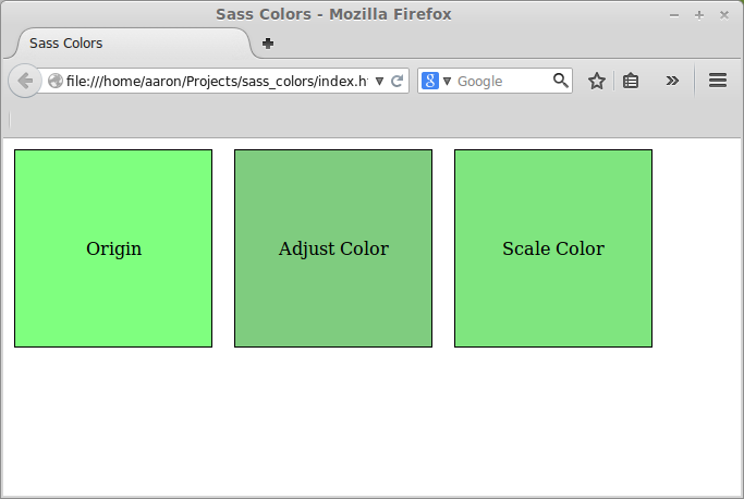 Разница между функциями adjust-color и scale-color
