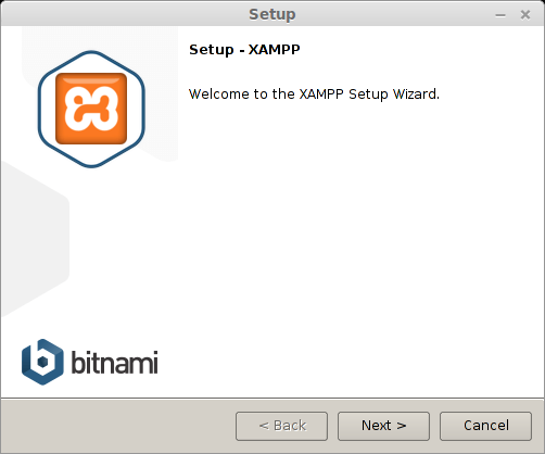 Запуск установки XAMPP