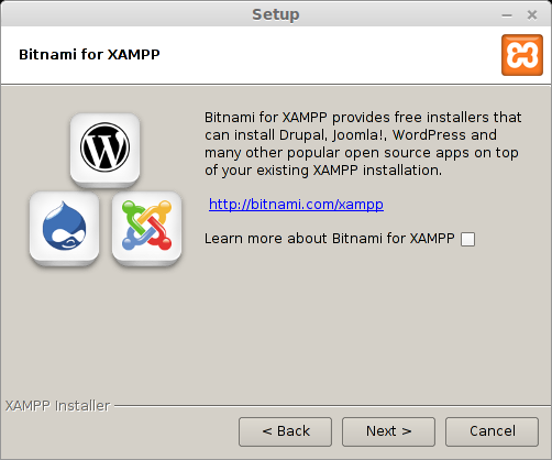 Приложение Bitnami под XAMPP