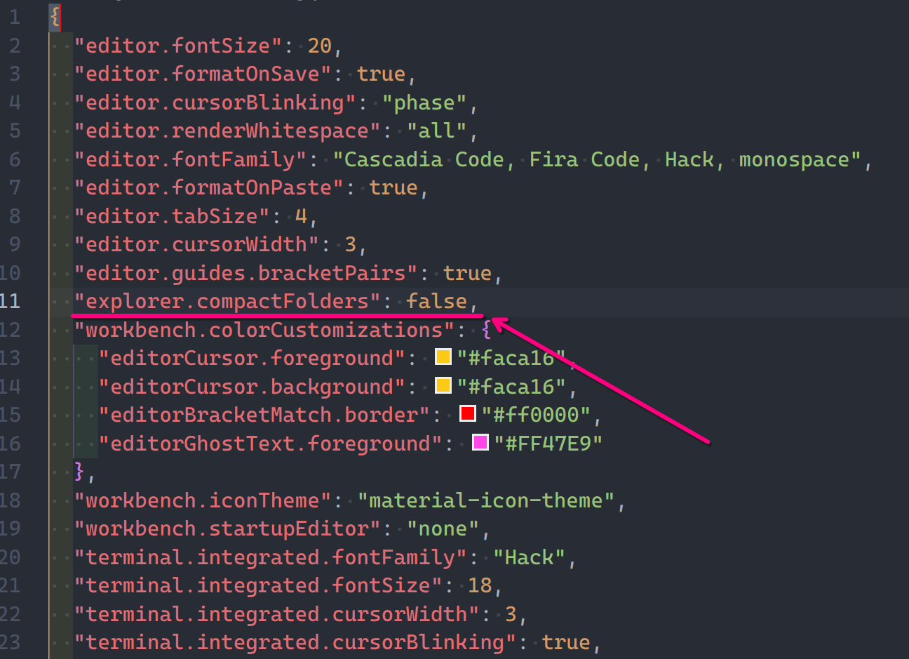 VSC - Custom View Settings